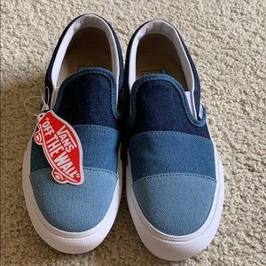 NWT Vans denim platform